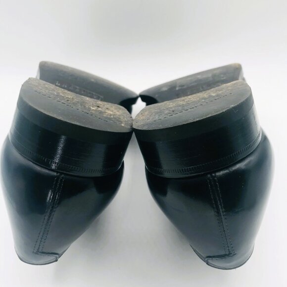 Fratelli Rossetti Italy 10973 Black Perforated Leather Cap Toe Oxford Shoes Sz 7 - Picture 9 of 15